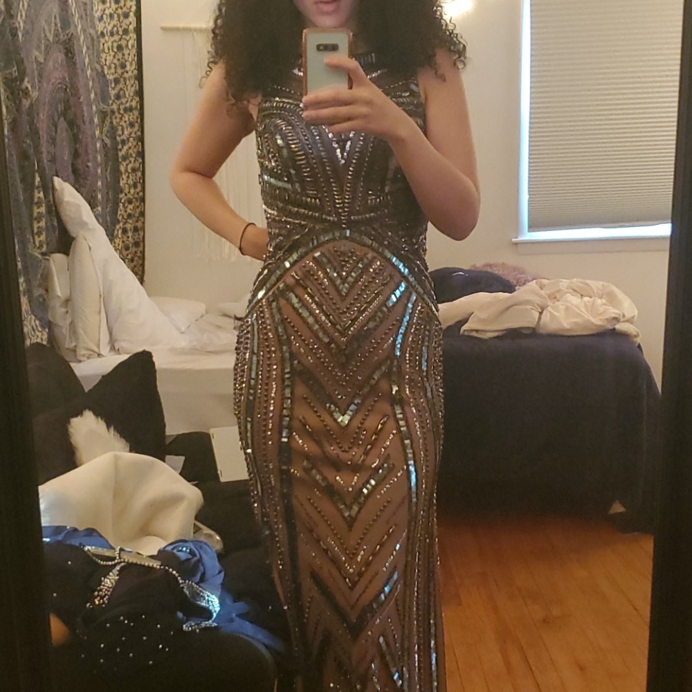 SHERRI HILL PROM DRESS JEWELED